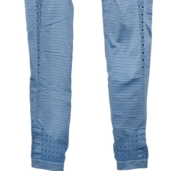 Gymshark Energy Seamless Women's Light Blue Leggings Weightlifting Workout XS - Picture 4 of 9